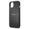Guess Croco Stamp Lines - pouzdro pro iPhone 13 mini (černé)