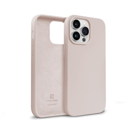 Crong Color Cover - Custodia per iPhone 14 Pro (Rosa Sabbia)