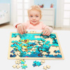 TOP BRIGHT - Dřevěné puzzle oceánu (100 el.)