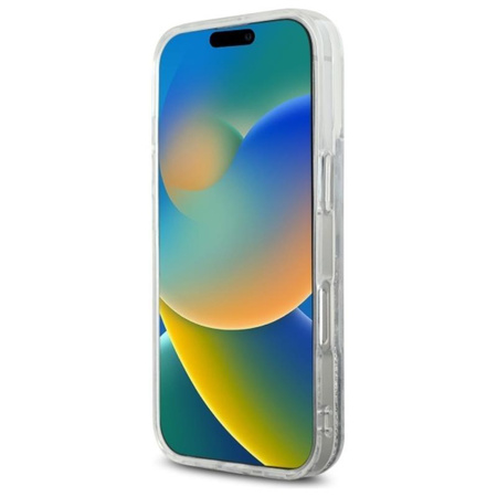 Karl Lagerfeld Liquid Glitter Choupette Head MagSafe - Case for iPhone 16 Pro Max (transparent)