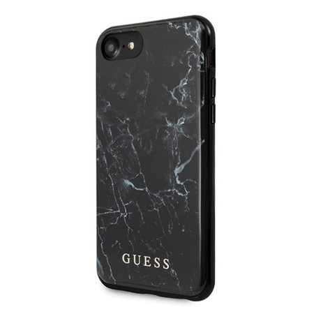 Guess Marble - Case iPhone SE 2020 / 8 / 7 (Black)