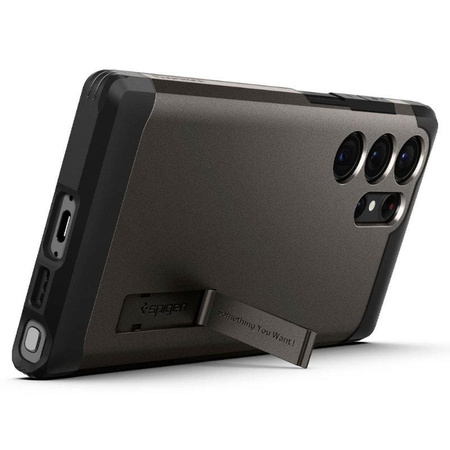 Spigen Tough Armor - Etui pour Samsung Galaxy S23 Ultra (Gunmetal)