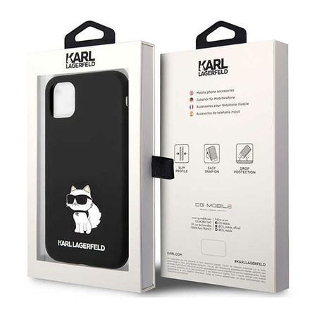 Karl Lagerfeld Silicone NFT Choupette - iPhone 11 Case (black)