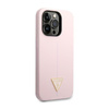 Guess Silicone Triangle Logo - Etui iPhone 14 Pro (fioletowy)