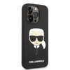 Karl Lagerfeld Silicone Ikonik Karl's Head MagSafe - Case for iPhone 14 Pro Max (Black)