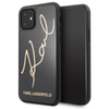 Karl Lagerfeld Double Layers Glitter Signature Case - iPhone 11 Hülle (Schwarz)
