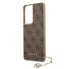 Guess 4G Charms Collection - Samsung Galaxy S21 Ultra tok (barna)