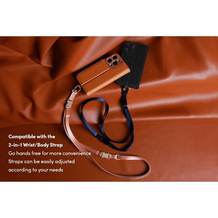 Moshi Overture MagSafe - 3-in-1 Lederhülle mit Klappe für iPhone 16 Pro Max (Caramel Brown)