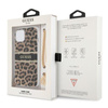 Guess Leopard Gold Chain - étui pour iPhone 13 Mini