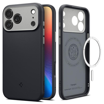 ETUI DO IPHONE 17 PRO do MAGSAFE SPIGEN NANO ORYGINALNE CZARNE CASE