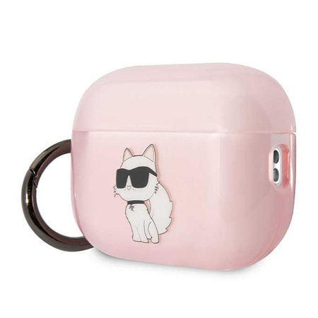 Karl Lagerfeld NFT Ikonik Choupette Head - pouzdro AirPods Pro 2 (růžové)