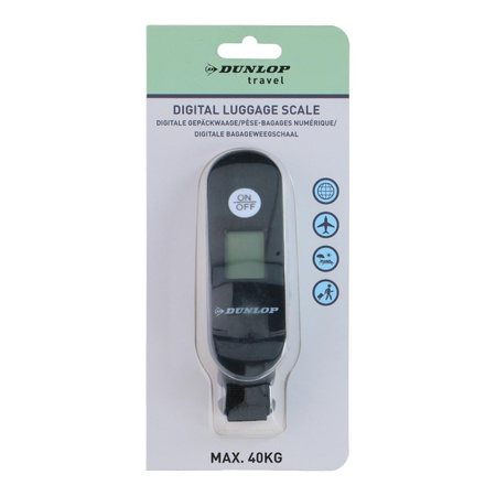 Dunlop - Digital luggage scale up to 40 kg (Black)