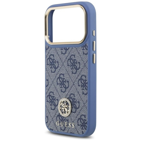 Guess 4G Strass Logo MagSafe - Case iPhone 17 Pro (Blue)