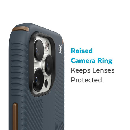 Speck Presidio2 Grip - Antypoślizgowe etui iPhone 14 Pro Max (Charcoal / Cool Bronze / Slate)
