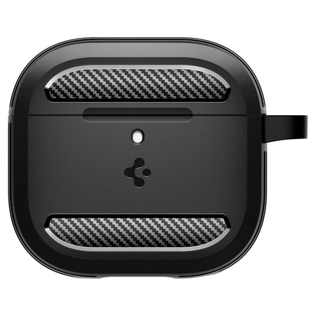 Spigen Rugged Armor - Étui pour Apple AirPods 4 (Noir mat)