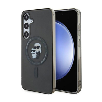 Karl Lagerfeld IML Karl & Choupette Glitter MagSafe - pouzdro Samsung Galaxy S24+ (černé)