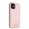 Guess Saffiano 4G Circle Logo - pouzdro pro iPhone 11 (růžové)