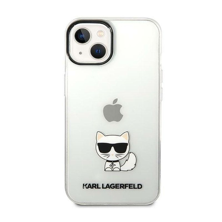 Karl Lagerfeld Choupette Body - pouzdro pro iPhone 14 Plus (čiré)