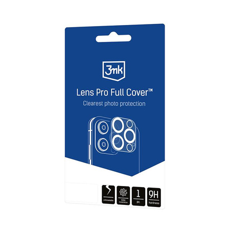 3mk Lens Pro Full Cover - sklo na objektiv fotoaparátu pro iPhone 15 Pro / 15 Pro Max