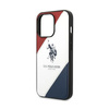 US Polo Assn Tricolor Embossed - iPhone 14 Pro Max Case (white)