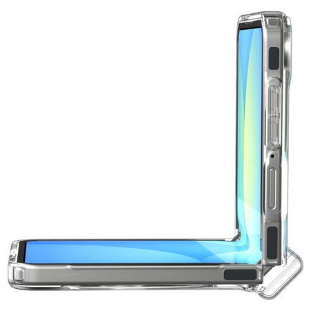 Spigen Ultra Hybrid Pro MagSafe - tok a Samsung Galaxy Z Flip 7 készülékhez (átlátszó/fehér)