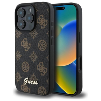 Guess Peony Script MagSafe - iPhone 16 Pro Max Tasche (schwarz)