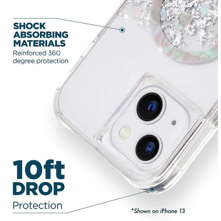Case-Mate Karat MagSafe - iPhone 14 Plus case decorated with mother of pearl (A Touch of Pearl)