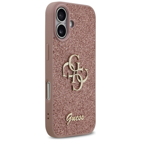 Guess Fixed Glitter Big 4G - Case iPhone 17 (pink)