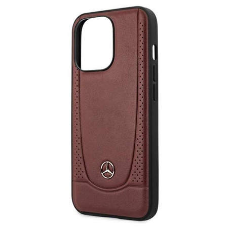 Mercedes Leather Urban Line - iPhone 13 Pro Max Case (red)