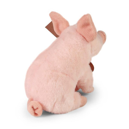 MASKOTKA PLUSZOWA RÓŻOWA ŚWINKA REALISTYCZNA 18cm RAPPA ECO DLA DZIECKA