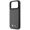 Etui do iPhone 17 Pro Max MagSafe BMW M Oryginalny Skórzany Szary Case