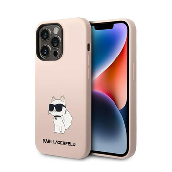 Karl Lagerfeld Silikon NFT Choupette - Hülle für iPhone 14 Pro (Pink)