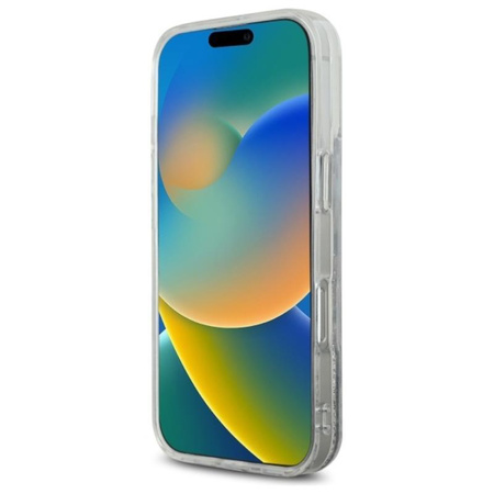 Karl Lagerfeld Liquid Glitter Choupette Head MagSafe - Hülle für iPhone 16 (transparent)