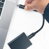 Crong Armor Link - 60W PD 3A USB-C zu USB-C 25cm Kabel (schwarz)