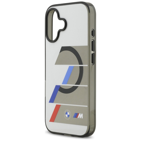 BMW M IML Metal Buttons Tricolor Lines MagSafe – Kryt iPhone 17 (antracit)