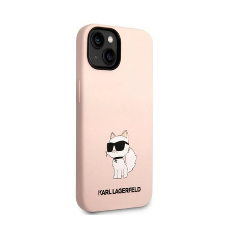 Karl Lagerfeld Silikonové pouzdro NFT Choupette - iPhone 14 Plus (růžové)