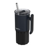 Quokka Umi - Stainless Steel Thermal Mug 720 ml with Straw and Silicone Base (Black)