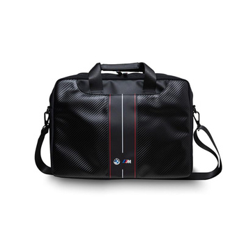 BMW Carbon Red Stripes - 16" Notebook case (black)