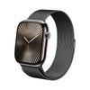 Crong Milano Steel - Řemínek z nerezové oceli pro Apple Watch 38/40/41/42 mm (grafitová)