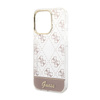 Guess 4G Stripe Script Logo Electroplated Pattern – Etui iPhone 14 Pro Max (różowy)