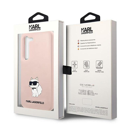 Karl Lagerfeld Silikon NFT Choupette - Samsung Galaxy S23+ Tasche (rosa)