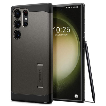 Spigen Tough Armor - Etui pour Samsung Galaxy S23 Ultra (Gunmetal)