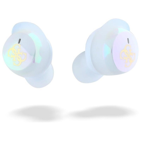 Guess 4G Printed Logo - TWS Casque Bluetooth + étui de chargement (blanc)