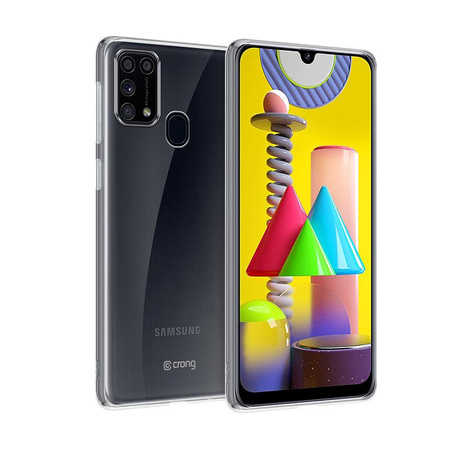 Crong Crystal Slim Cover - Etui Samsung Galaxy M31 (przezroczysty)