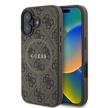Guess 4G Ring Classic Logo MagSafe - iPhone 16 Plus Case (brown)