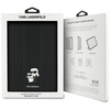Karl Lagerfeld Book Cover Saffiano Magnetic Karl & Choupette - Étui pour iPad Air 11 M3 (2025) / iPad Air 11" (noir) M2 (2024) (noir)