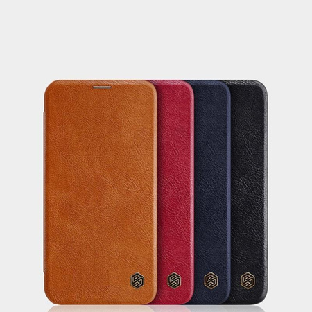 Nillkin Qin Ledertasche - Tasche für Apple iPhone 12 Mini (Schwarz)