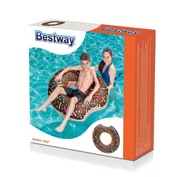 Bestway - Plavecké kolo ve tvaru koblihy (čokoláda)