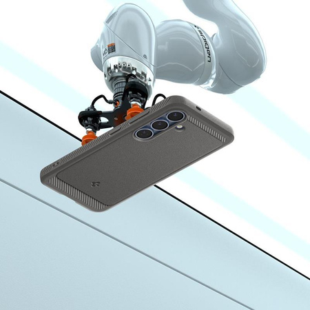 Spigen Rugged Armor MagSafe - Gehäuse für Samsung Galaxy S25 (Marmor Grau)