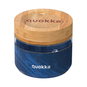 Quokka Deli Food Jar - Skleněná dóza na potraviny / lunchbox 500 ml (Wood Grain)